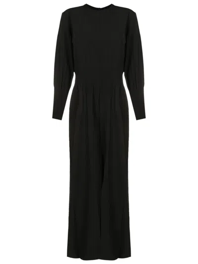 Osklen Long-sleeve Wide-leg Jumpsuit In Black