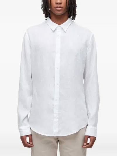 Osklen Long-sleeves Linen Shirt In White