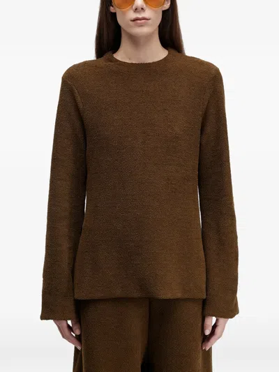 Osklen Long-sleeved Sweater In Brown