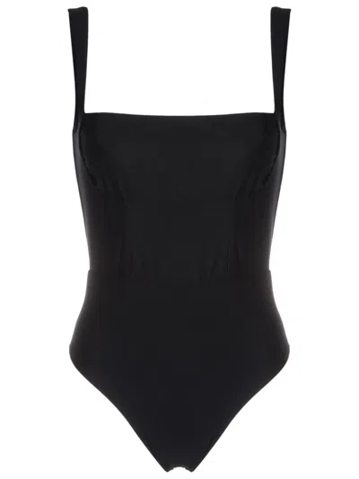 Osklen Badeanzug Mit Korsage-detail In Black