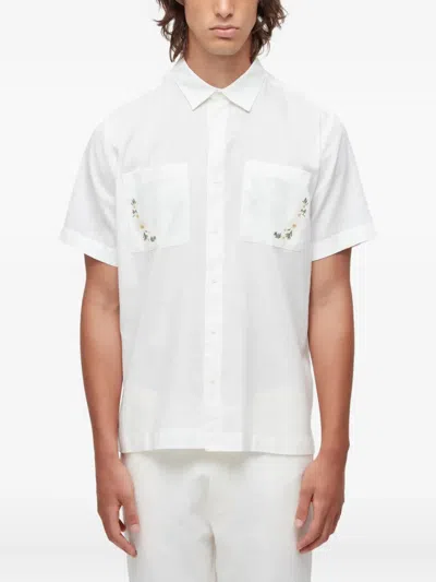 Osklen Mc Daisy-embroidered Shirt In White