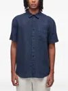 Osklen Mc Linen Shirt In Blue