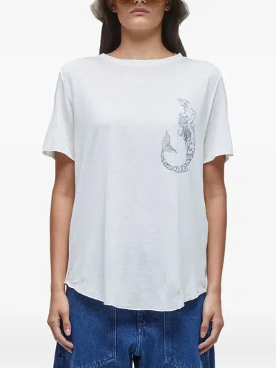 Osklen Mermaid-print T-shirt In White