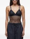 Osklen Mesh-panelled Bodysuit In Black