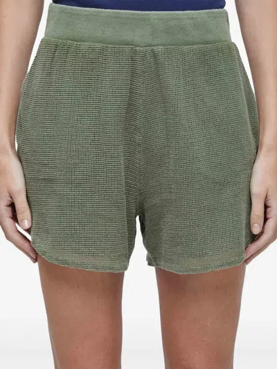 Osklen Mesh-texture Shorts In Green