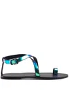Osklen Metallic-effect Sandals In Multi