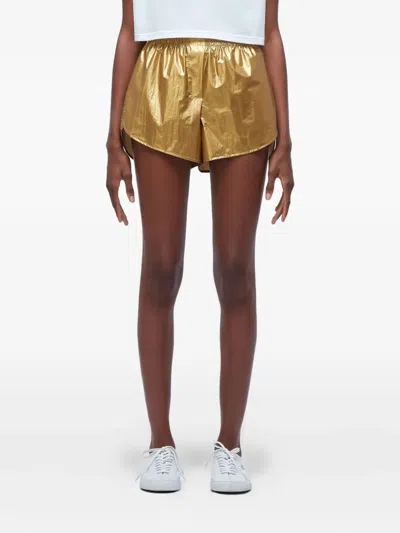 Osklen Metallic-gold Shorts