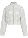 Osklen Micro-perforated Leather Bomber Jacket In White