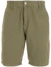 Osklen Mid-rise Cotton Bermuda Shorts In Gray