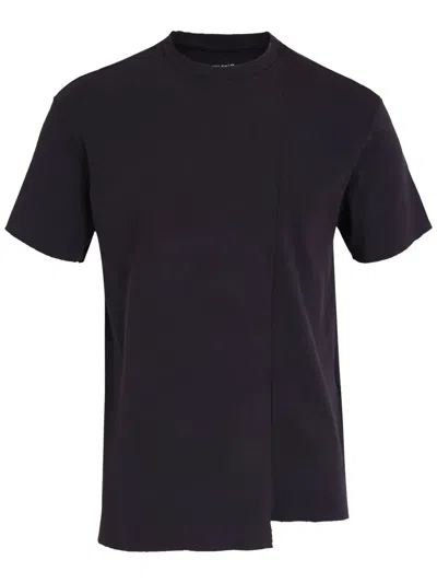 Osklen Mix Assimetrica T-shirt In Black