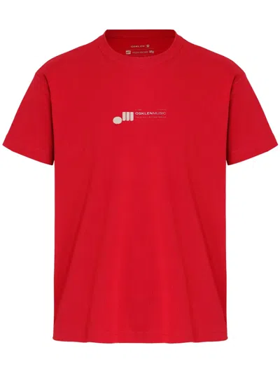 Osklen Music Label T-shirt In Red