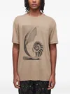 Osklen T-shirt Mit Nautilus Shell-print In Neutral