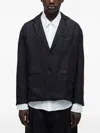 Osklen New Classic Linen Blazer In Black
