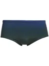 Osklen New Grain Lines Swim Trunks In Blue