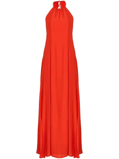 Osklen Open-back Maxi Dress In Red