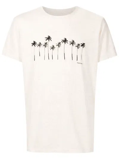 Osklen Palm Tree-print T-shirt In Neutrals