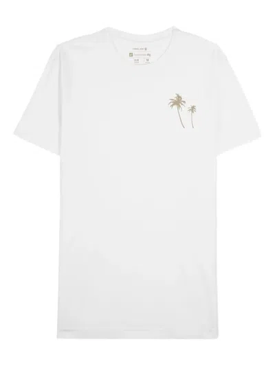 Osklen Palm-tree Print T-shirt In White