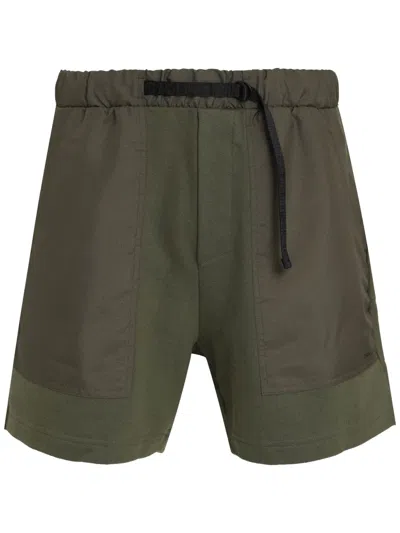 Osklen Panelled Bermuda Shorts In Green