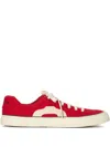 Osklen Panelled Lace-up Sneakers In Red