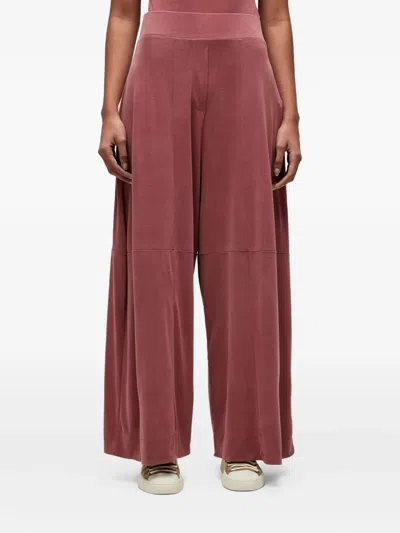 Osklen Panelled Washed-out Trousers In Red
