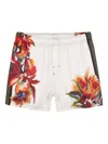 Osklen Paradise Square Floral-print Shorts In White