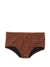 Osklen Patterned Swim Briefs In Brown