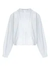 Osklen Perforated Hooded Jacket In White
