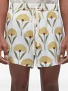 Osklen Pj Sunflower Drawstring Shorts In Multi