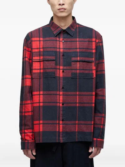 Osklen Plaid Shirt In Black