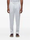 Osklen Pleat-detail Linen Trousers In White