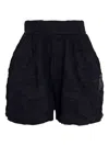Osklen Pleat-detail Shorts In Black
