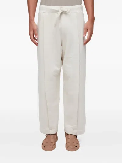 Osklen Pleated Drawstring Trousers In Neutral