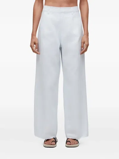 Osklen Pleated Frayed Trousers In White