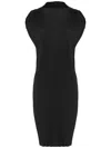 Osklen Pleated Mini Dress In Black