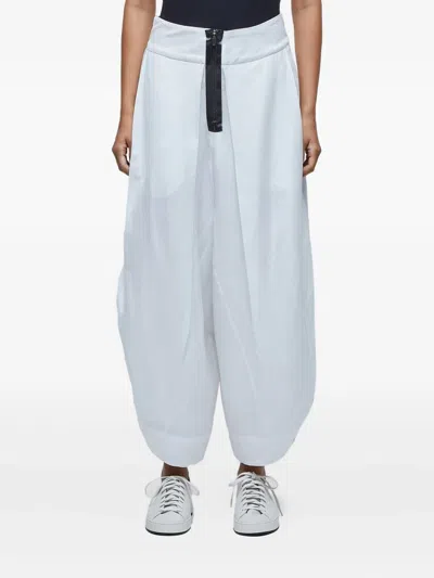 Osklen Pleated Panelled Trousers In White