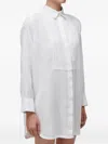 Osklen Pleated-shirt Mini Dress In White
