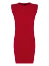 Osklen Pleated Sleeveless Dress In Red