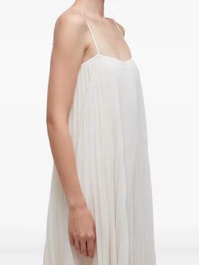 Osklen Pleated Straps Jumpsuit In White