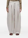 Osklen Pleated Trousers In White