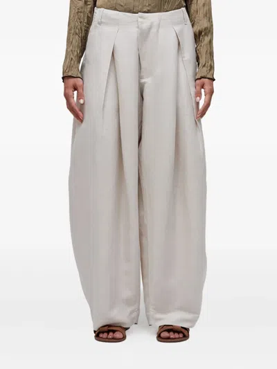 Osklen Pleated Trousers In White