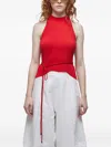 Osklen Plissé Top In Red