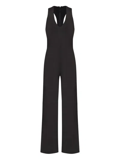 Osklen Plunging-neckline Jumpsuit In Black