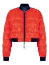 Osklen Puffer Quilted Bomber Jacket In Red