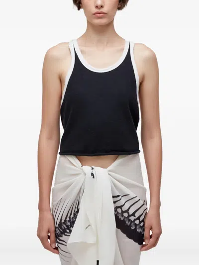 Osklen Racerback Crop Top In Black