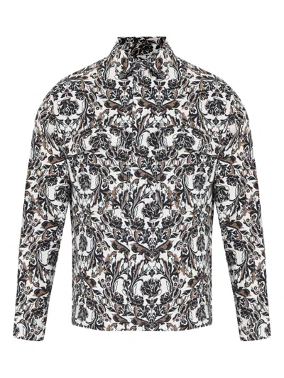 Osklen Reversible Rose-jacquard Overshirt In Multi