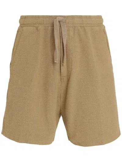Osklen Ribbed Bermuda Shorts In Neutral