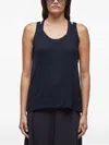 Osklen Ribbed Double-strap Top In Black