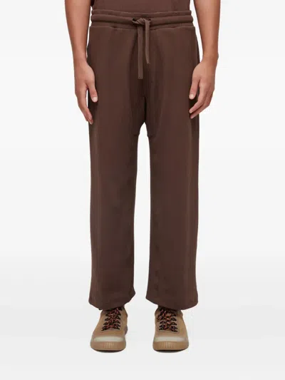 Osklen Ribbed Drawstring Trousers In Brown