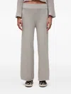 Osklen Ribbed Knit Trousers In Gray