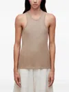 Osklen Ribbed Racerback Tank Top In Brown